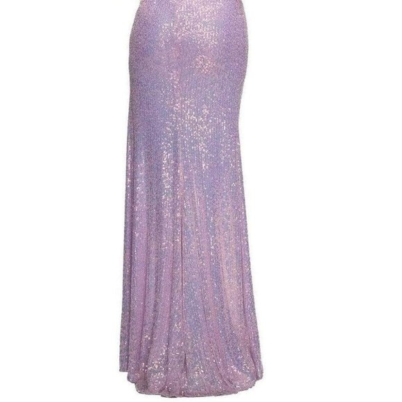 La Femme 30497SC Prom Dress Blue Size 2 - Picture 4 of 6